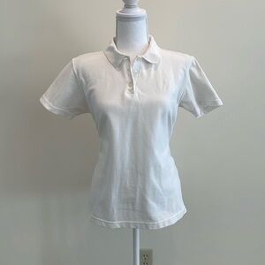 Liz Claiborne White Polo Shirt. EUC. Vintage. Y2K